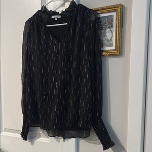 Chic Black and Gold Women's Blouse